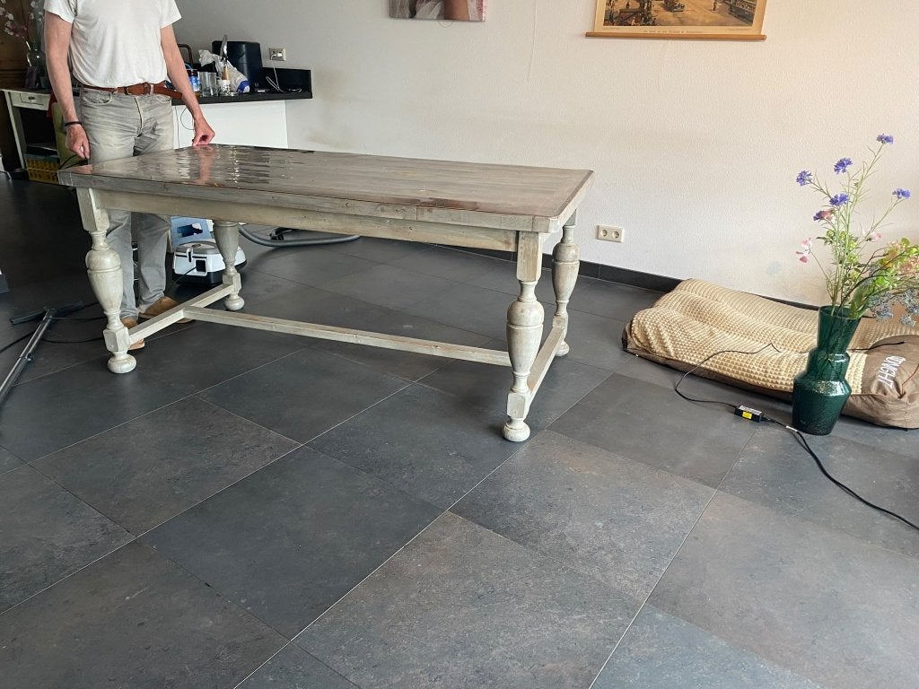 Prachtige kloostertafel, 200 cm of meer, Zo goed als nieuw, Rechthoekig, 50 tot 100 cm