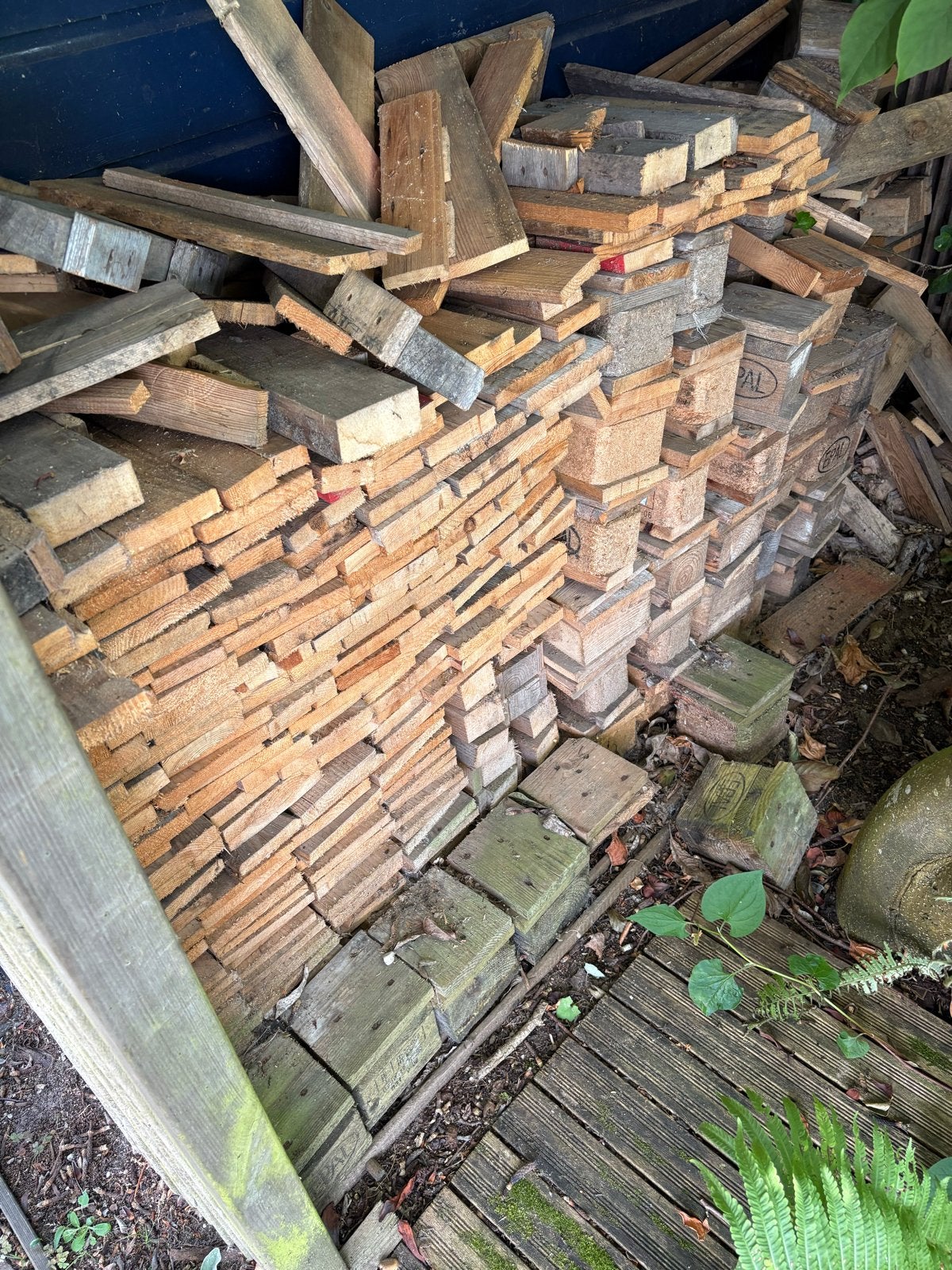 Houten plankjes voor openhaard of decoratie, Ophalen, Gebruikt, Minder dan 25 mm, Plank