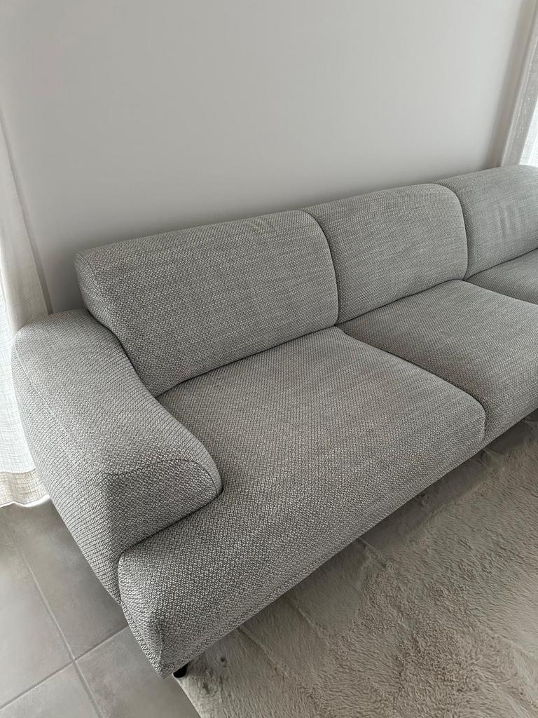 Comfortabele bank met lounge deel - goed onderhouden, Ophalen, Zo goed als nieuw