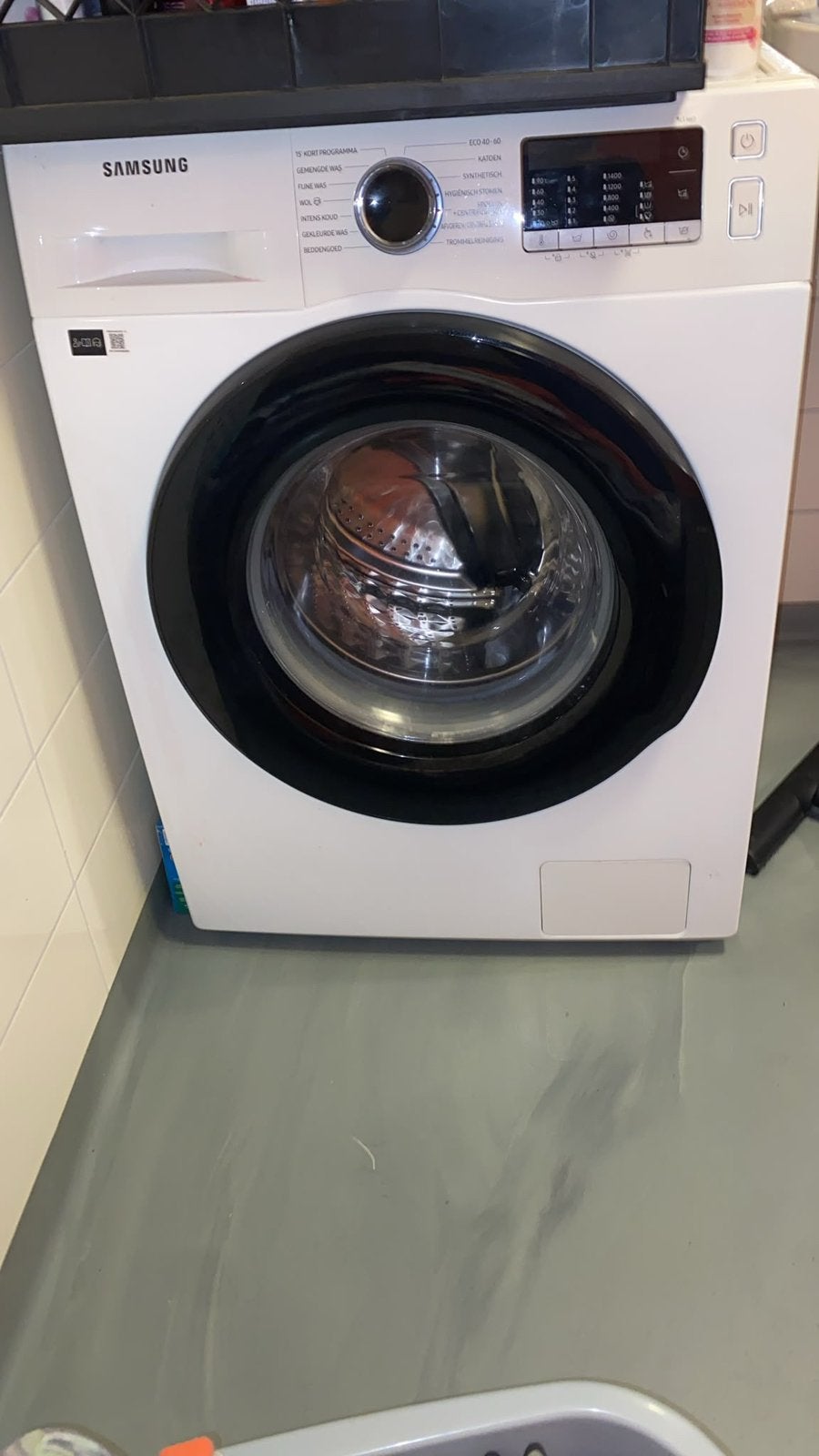 Samsung wasmachine 9 kg, Ophalen, 1200 tot 1600 toeren, Gebruikt, 8 tot 10 kg