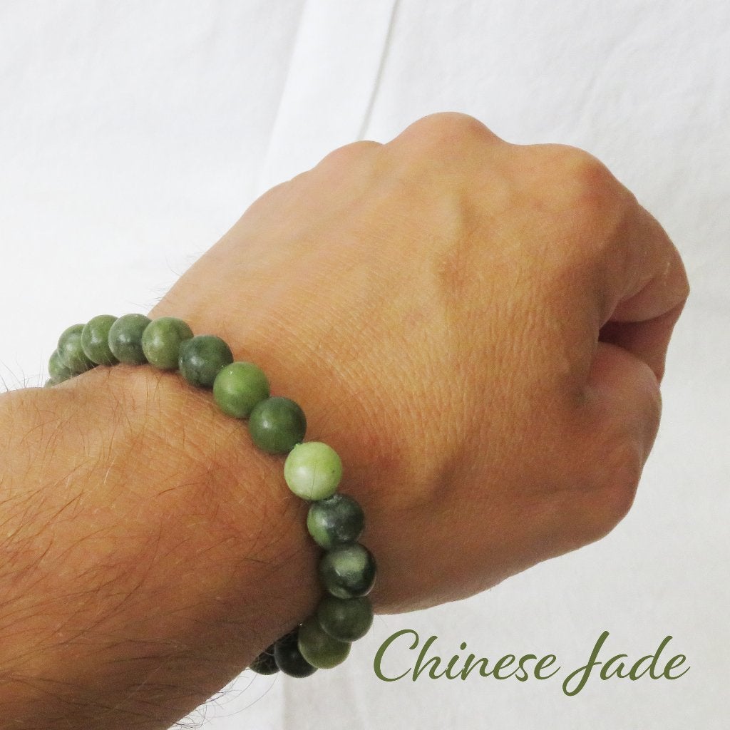 Groene Jade - Armband, Overige materialen, Met bedels of kralen, Verzenden, Nieuw