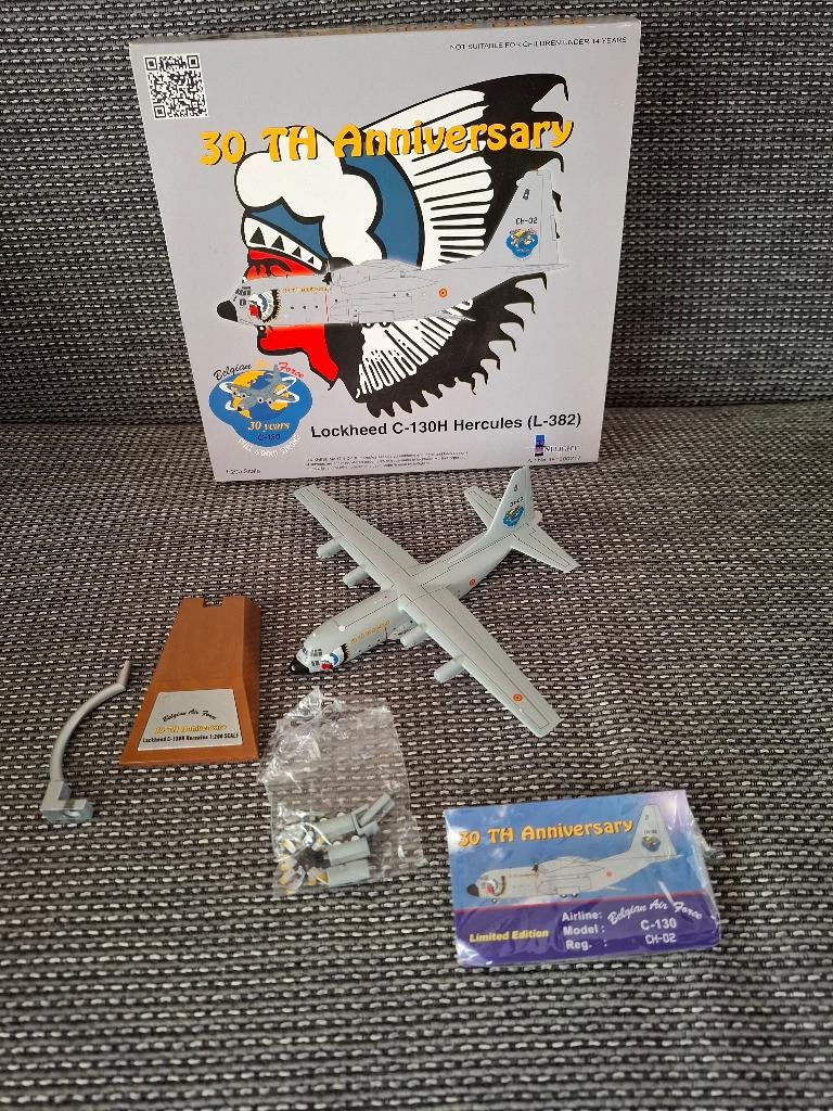 Schaalmodel 1:200 Hercules Lockheed C-130H (L-382), Verzamelen, Luchtvaart en Vliegtuigspotten, Ophalen, Nieuw, Schaalmodel