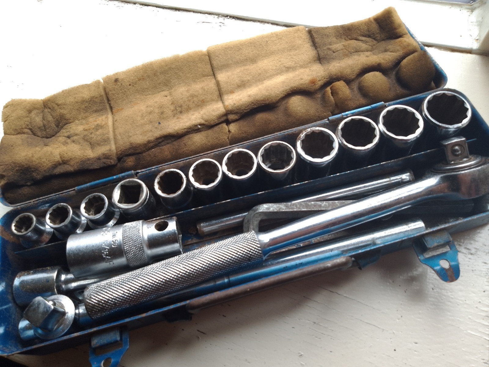 Gedore Doppenset Vintage - Super Kwaliteit Gereedschap, Ophalen of Verzenden, Gebruikt, Gereedschapsset, Gedore
