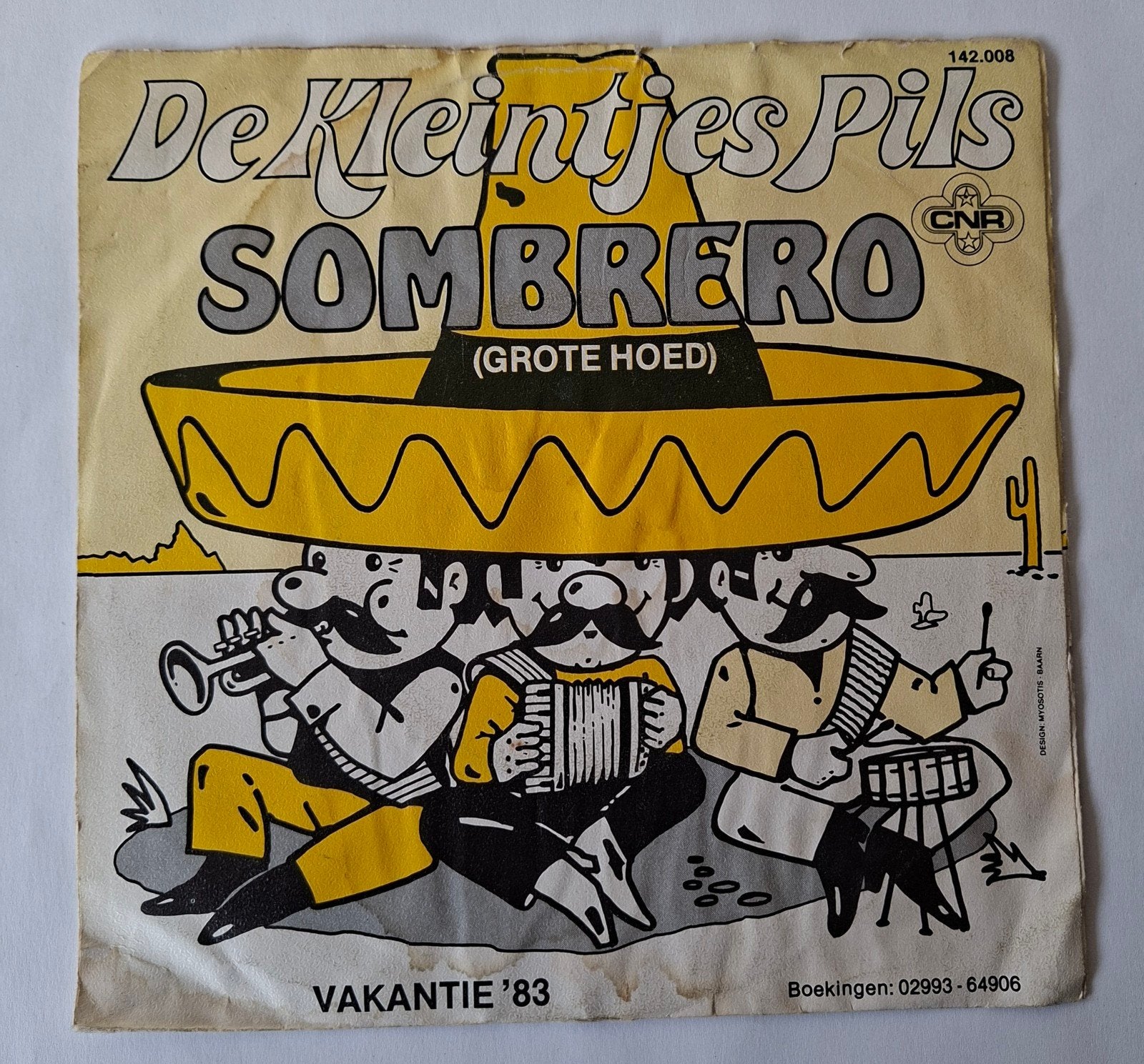 De Kleintjes Pils        Sombrero, Ophalen of Verzenden, Gebruikt, 7 inch, Nederlandstalig