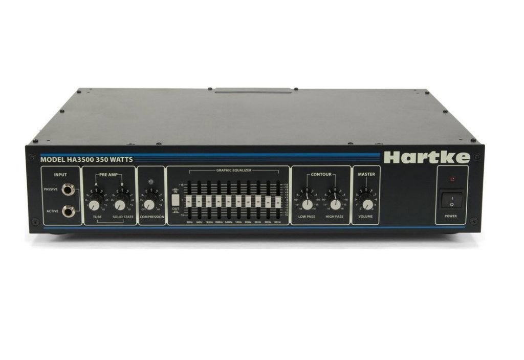Hartke HA3500 basversterker (350W) incl. flightcase, Muziek en Instrumenten, Ophalen, Gebruikt, Basgitaar, 100 watt of meer
