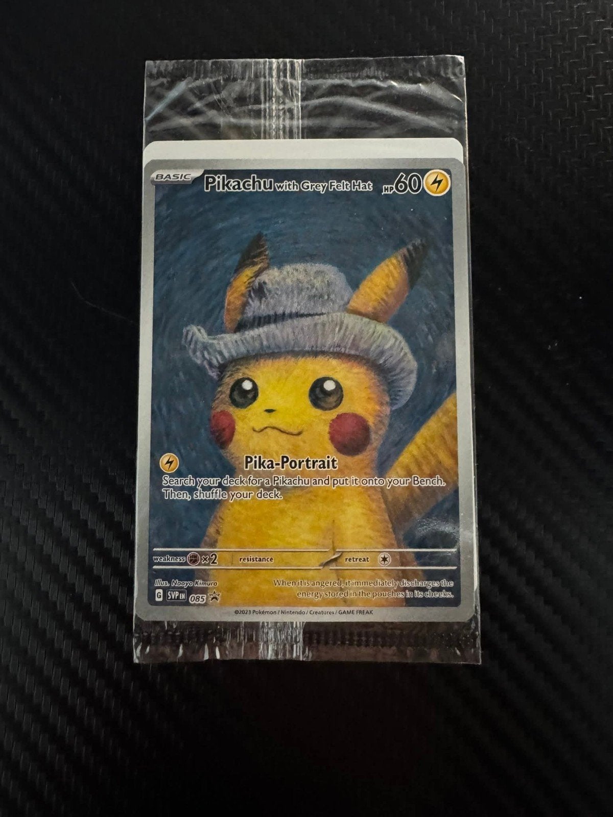 1 x Van Gogh Pikachu Nieuw & Sealed ⚡, Ophalen of Verzenden, Zo goed als nieuw, Losse kaart, Foil