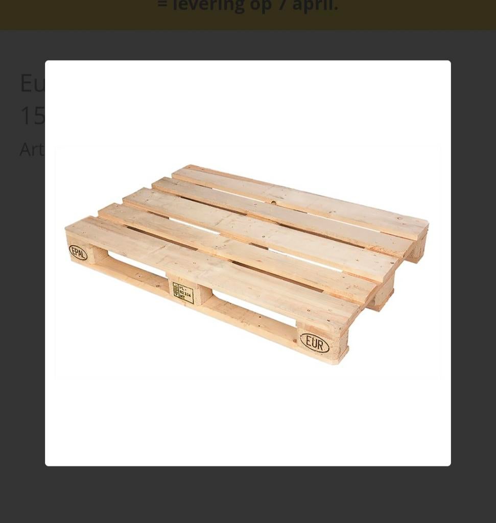 Gezocht: Gratis (of goedkope) euro pallets – voor hergebruik, Doe-het-zelf en Verbouw, Hout en Planken, Ophalen, 25 tot 50 mm