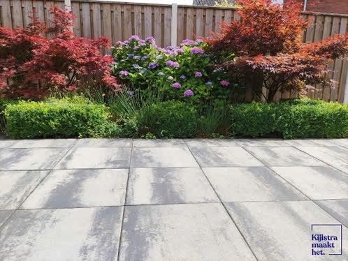 Terrastegel, Design square nero grey 60x60x4, Nieuw, Ophalen of Verzenden, 10 m² of meer, Beton
