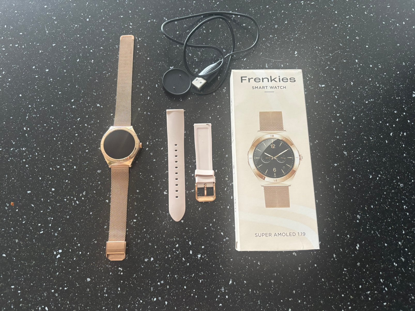 Frenkies smartwatch dames rose goud, Ophalen of Verzenden, Zo goed als nieuw, Android, Waterdicht