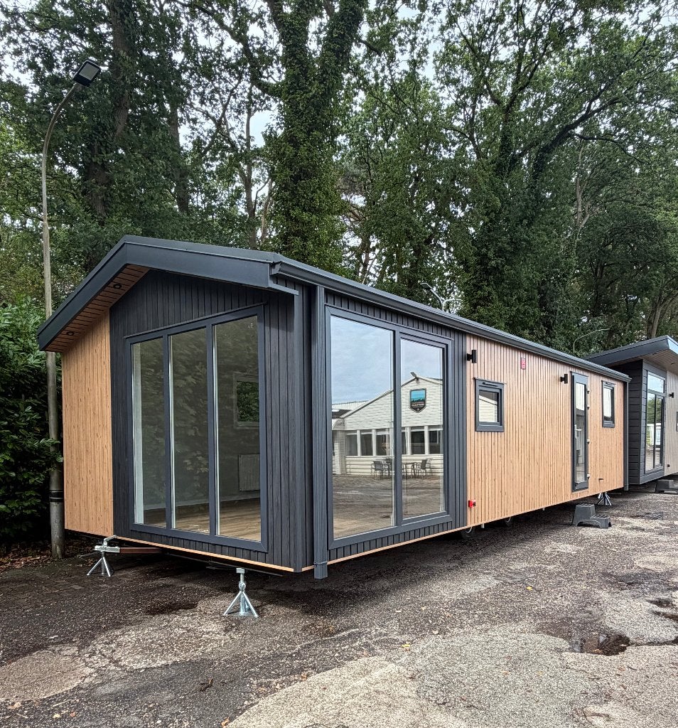 Chalet te koop : Ultimate Atlantis 1080x420 *NIEUW MODEL*, Caravans en Kamperen, Stacaravans, Tot en met 4