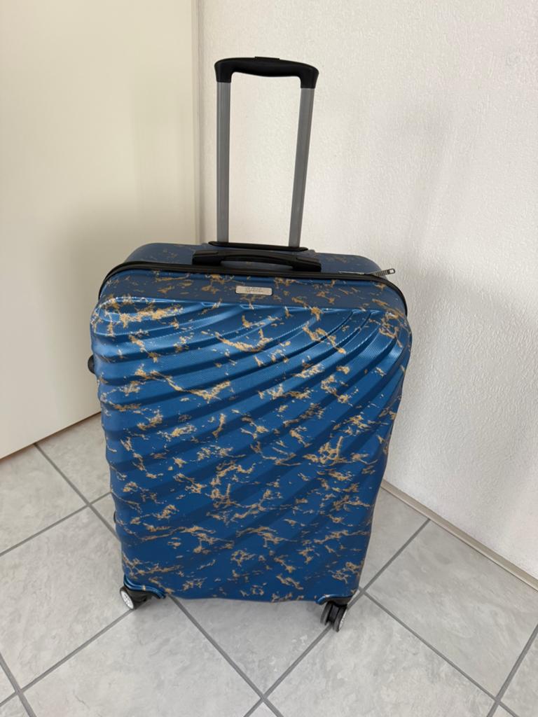 Groot formaat reiskoffer, Ophalen, Wieltjes, Hard kunststof, 45 tot 55 cm