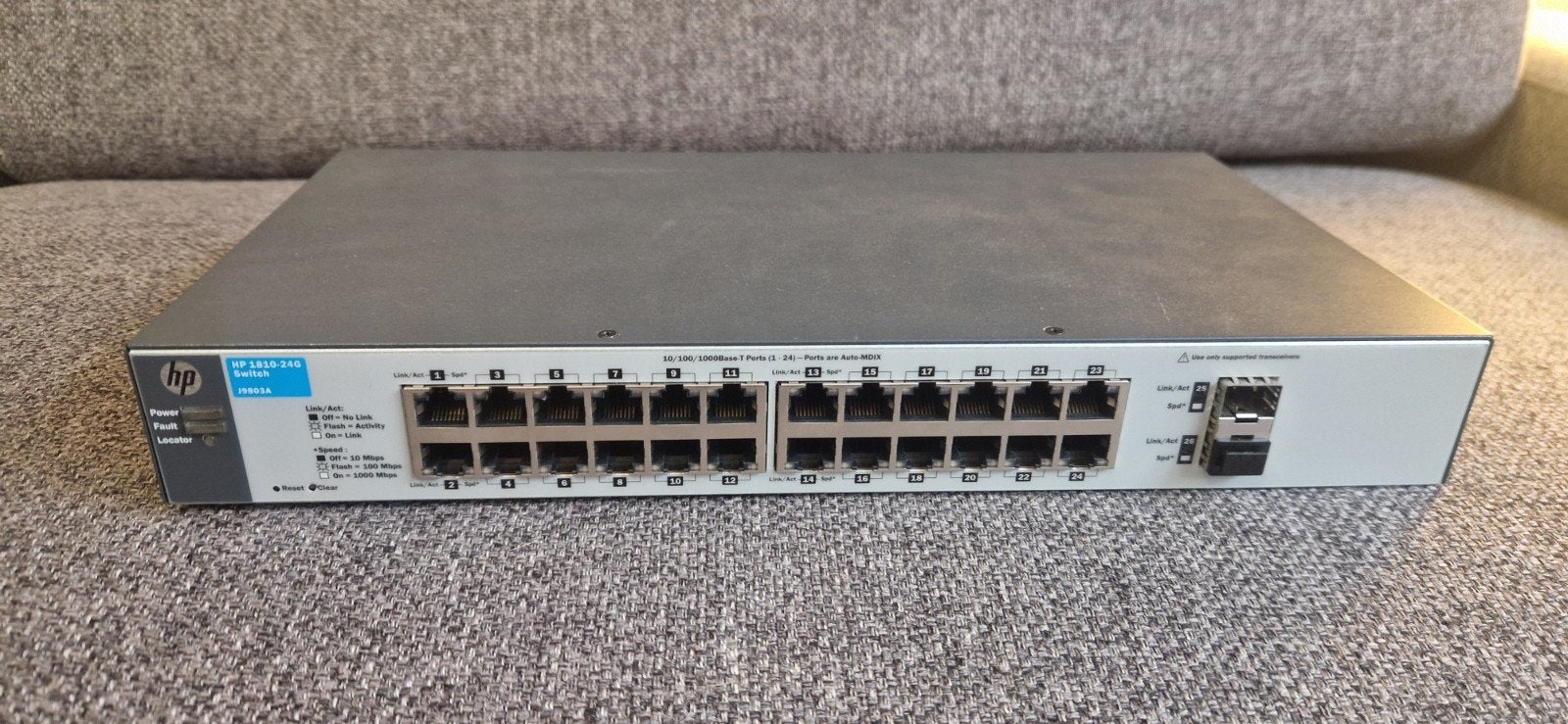 HP 1810-24g switch, Computers en Software, Ophalen of Verzenden, Zo goed als nieuw