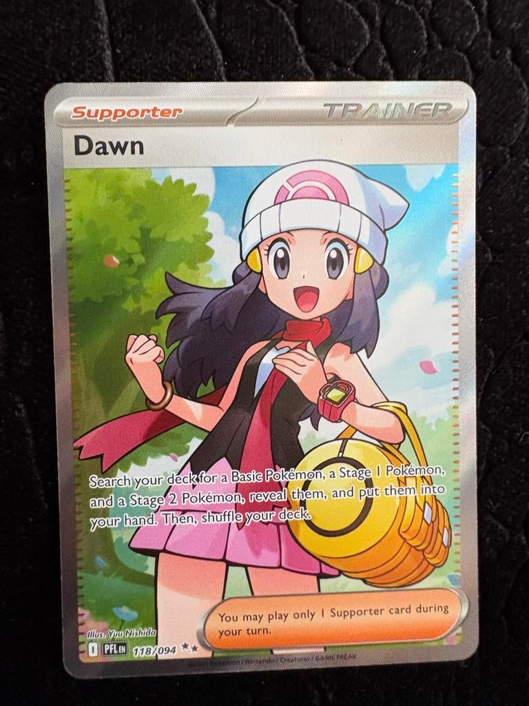 Dawn Trainer Kaart 118/094 Pokemon TCG, Ophalen, Zo goed als nieuw, Losse kaart, Foil
