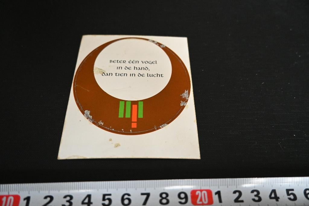sticker Beter een vogel in de hand dan tien in de lucht, Ophalen, Zo goed als nieuw