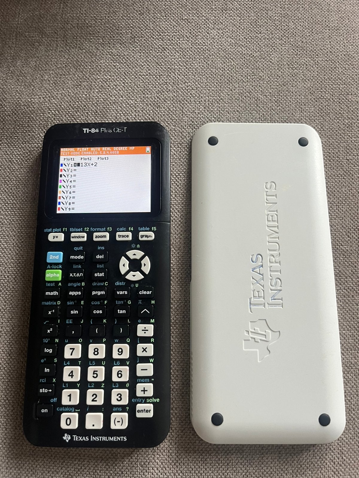 Texas instruments, Ophalen of Verzenden, Grafische rekenmachine, Gebruikt