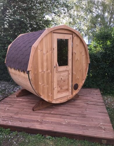 Barrel sauna - Stel zelf samen - Houtgestookt of Elektrisch, Ophalen of Verzenden, Nieuw, Fins of Traditioneel, Complete sauna