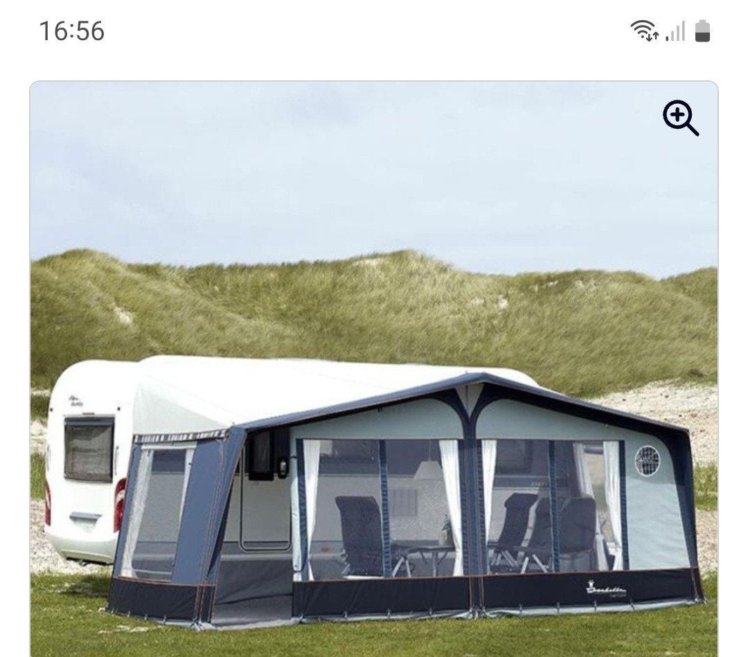 voortent Isabella A900/G16 omloopmaat 10- Blauw-Grij, Ophalen, Zo goed als nieuw, Polyester, Isabella