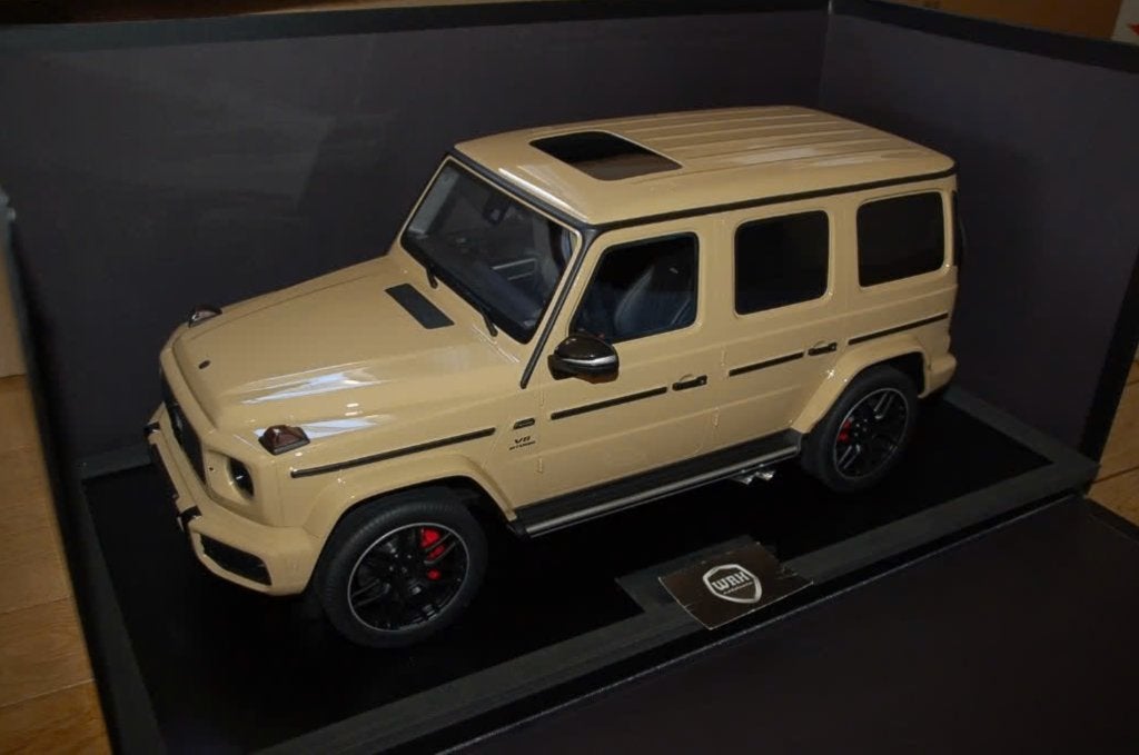 UNIEK !! 1:8 Minichamps Mercedes G63 2018 beige LTD 99 WRH, Hobby en Vrije tijd, Modelauto's | 1:5 tot 1:12, Ophalen, Nieuw, 1:5 t/m 1:8