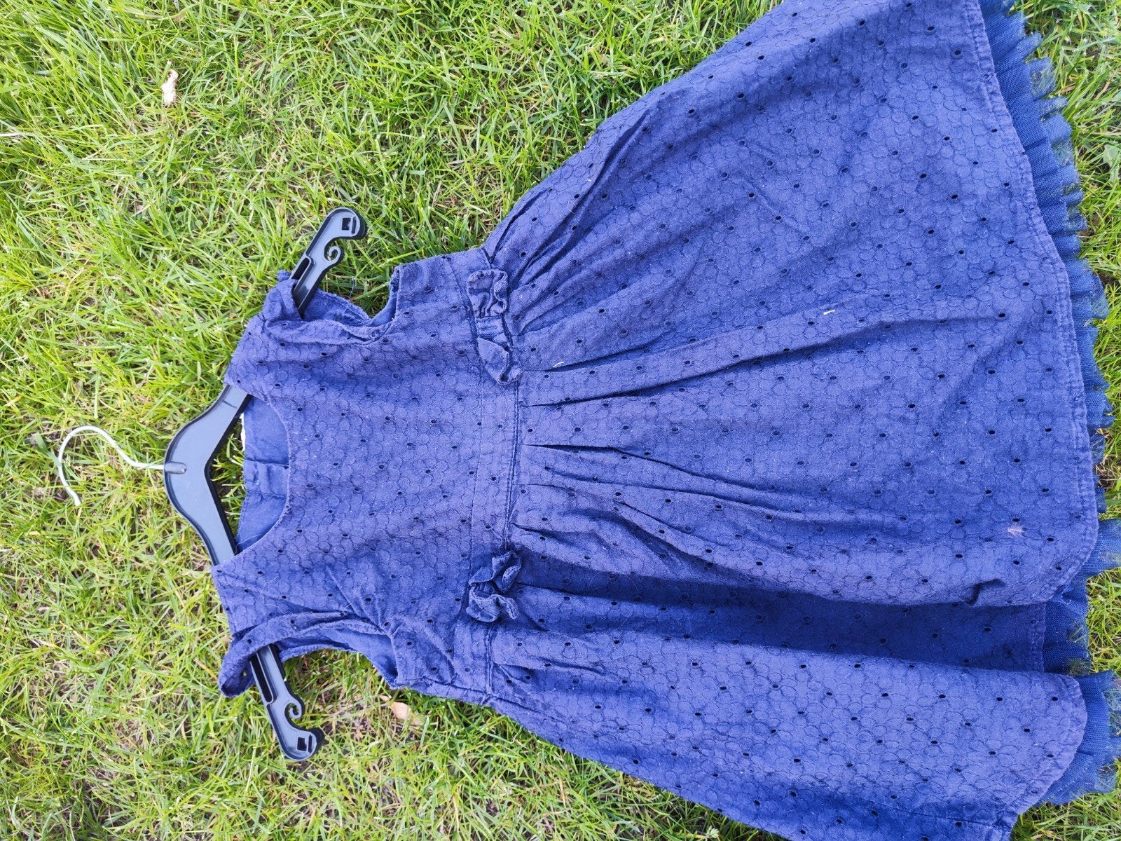 Donkerblauwe jurk C&A maat 80, Kinderen en Baby's, Babykleding | Maat 80, Gebruikt, C&A, Meisje, Jurkje of Rokje