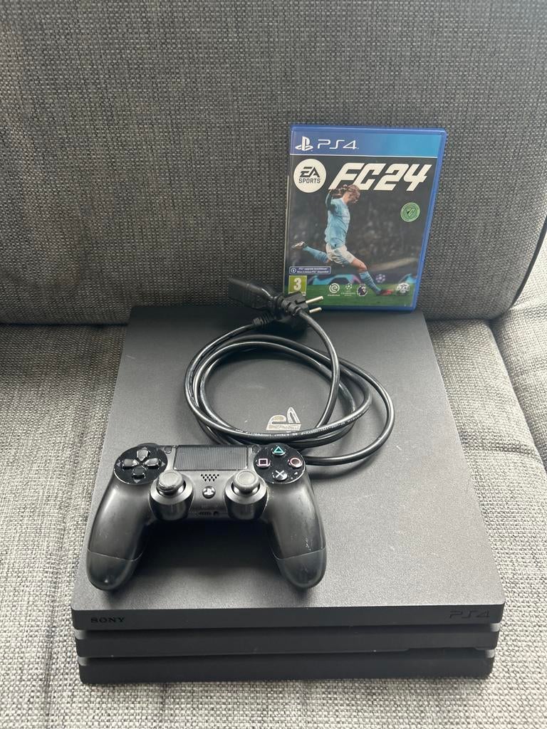 Playstation 4 Pro 1TB met controller en spel, Spelcomputers en Games, Spelcomputers | Sony PlayStation 4, Met games, Ophalen of Verzenden