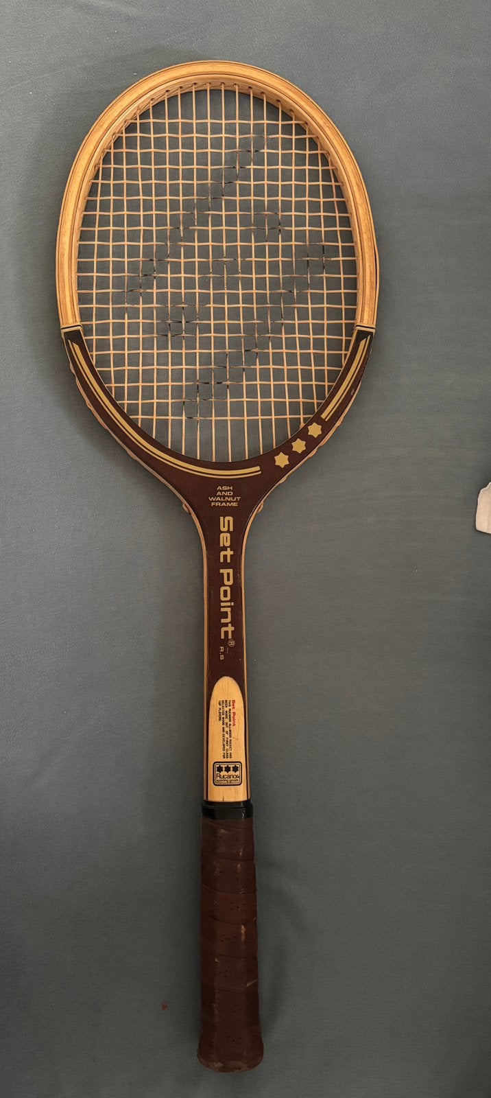 Vintage Houten tennisracket van Rucanor, Sport en Fitness, Ophalen of Verzenden, Gebruikt, Racket, Overige merken