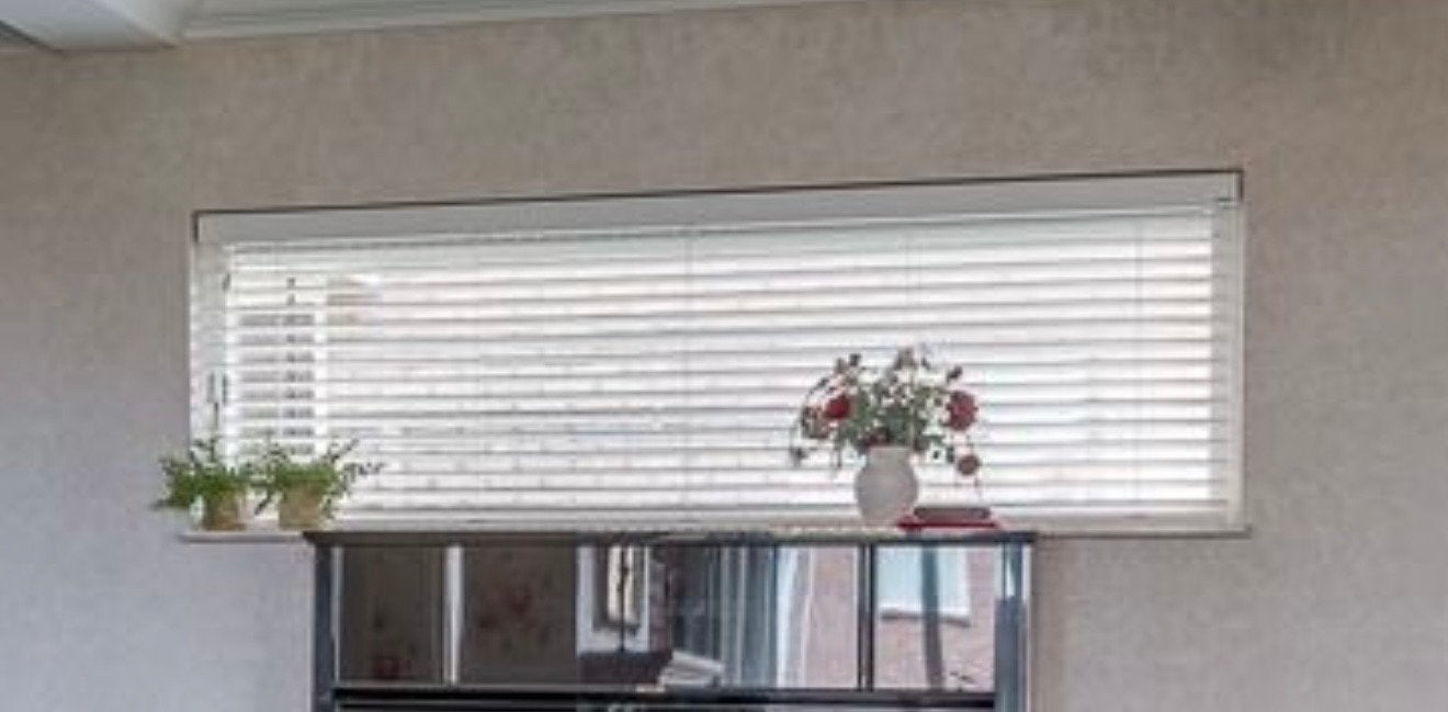 Witte jaloezieën - Zo goed als nieuw, Ophalen, Wit, Zo goed als nieuw, 75 cm