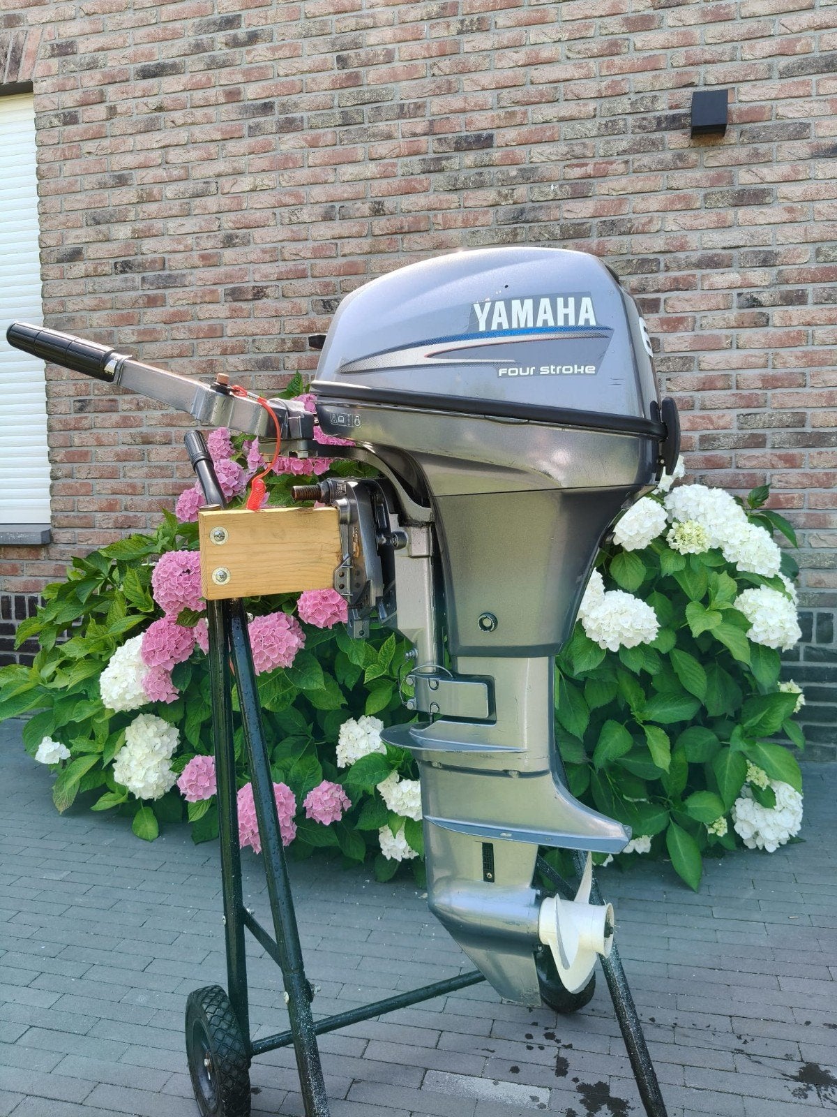 Mooie Yamaha 6pk 4takt buitenboordmotor kortstaart, Ophalen, Zo goed als nieuw, Benzine, 5 tot 10 pk