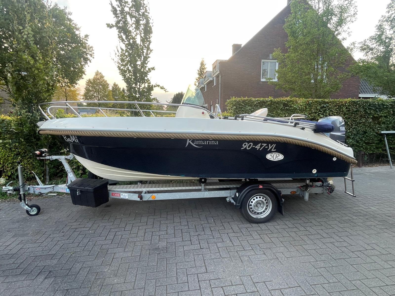 Kamarina 505 console boot met 100pk Yamaha buitenboord motor, Watersport en Boten, Speedboten, Ophalen, Overige merken, Zo goed als nieuw