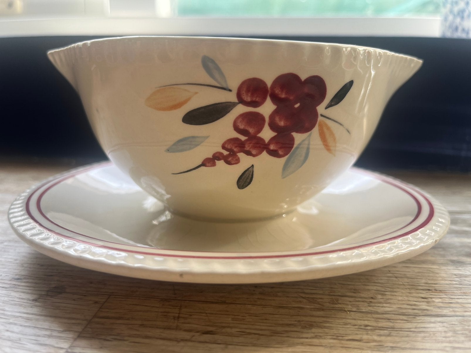 Sauskom Boch La Louvière met vaste schotel, Ophalen of Verzenden