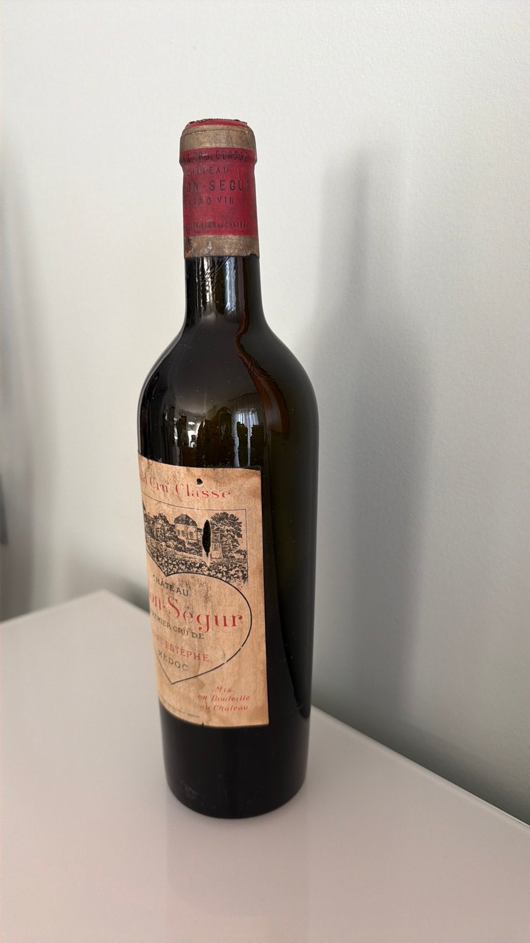 lege wijnflesChâteau Filhot 1926–Sauternes–2e GrandCruClassé, Verzamelen, Ophalen of Verzenden, Gebruikt, Frankrijk