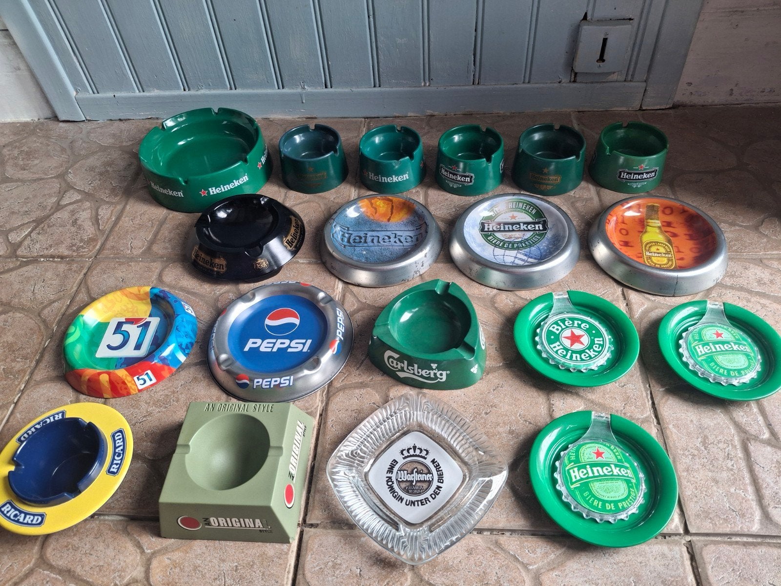 Collectie vintage asbakken diverse merken  prijs per  2, Ophalen of Verzenden, Gebruikt, Gebruiksvoorwerp