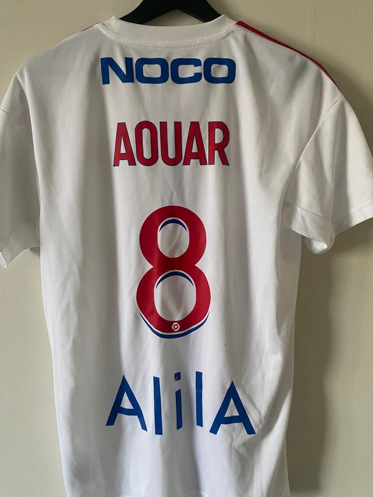 Olympique Lyon shirt Aouar #8 – Matchworn vs. FC Nantes, Ophalen of Verzenden, Gebruikt, Buitenlandse clubs, Shirt