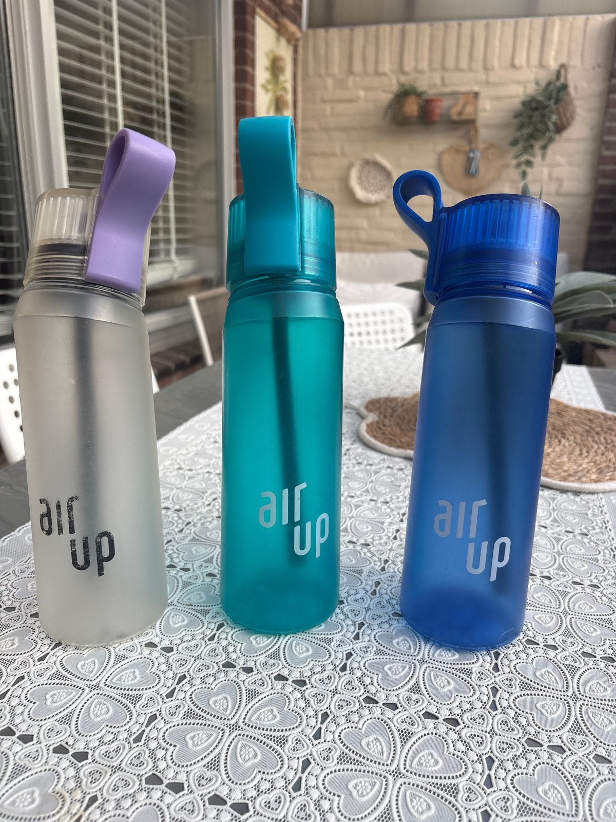 Air Up flessen met pods; bidons, Sport en Fitness, Bidons, Ophalen of Verzenden, Gebruikt