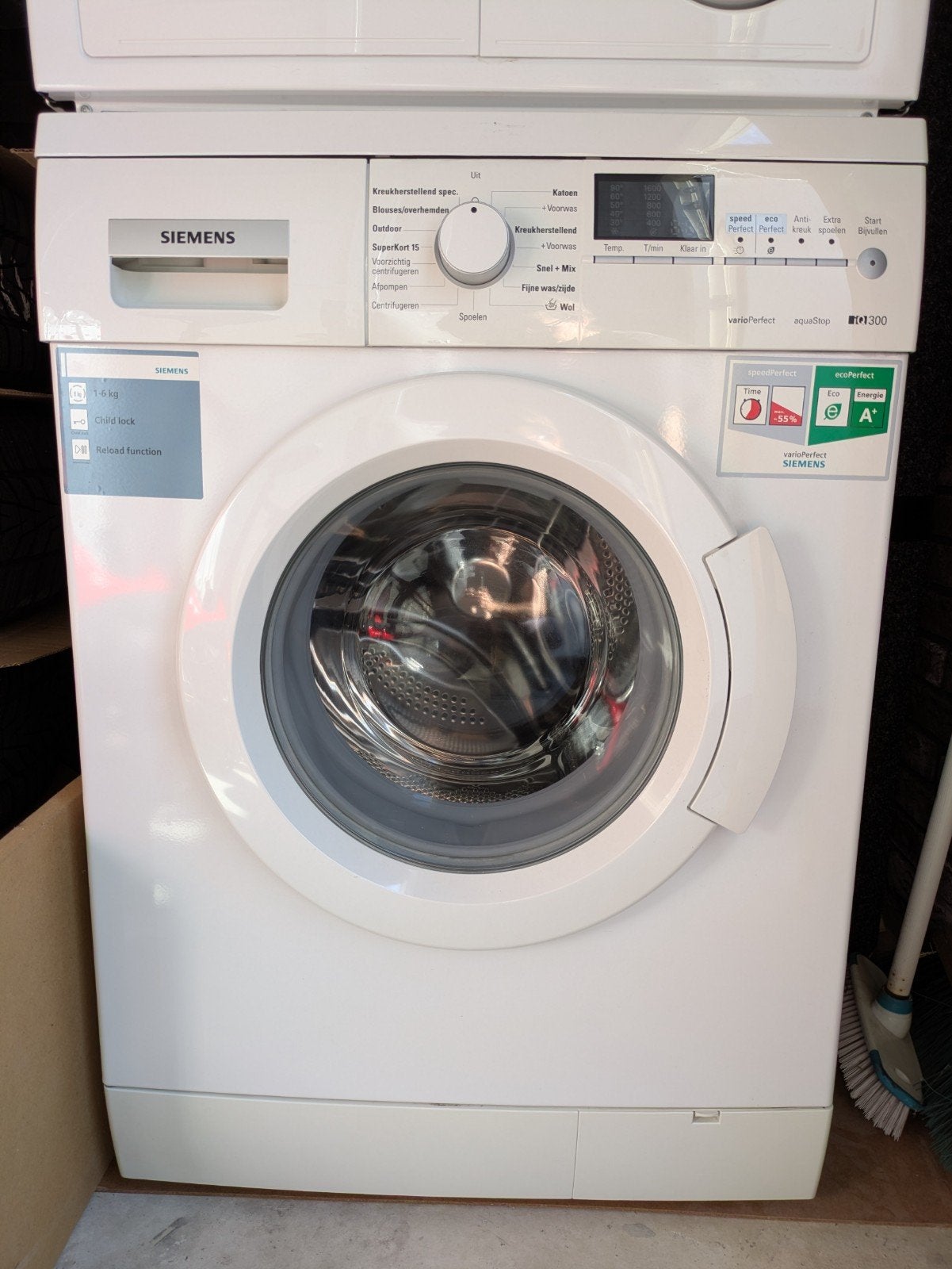 Siemens iQ300 Wasmachine, Ophalen, Gebruikt, Minder dan 85 cm, Voorlader