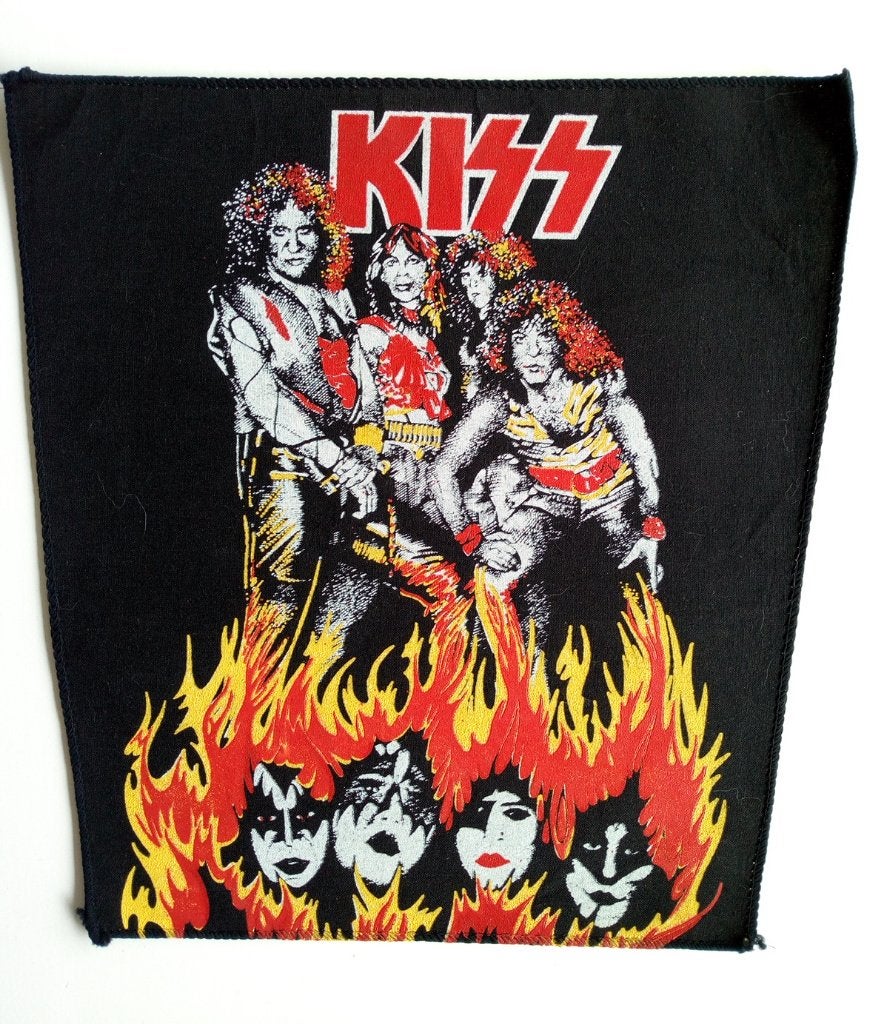 Kiss erg mooie  80's back patch bp338 patch 25x32x31 cm, Ophalen of Verzenden, Nieuw, Kleding