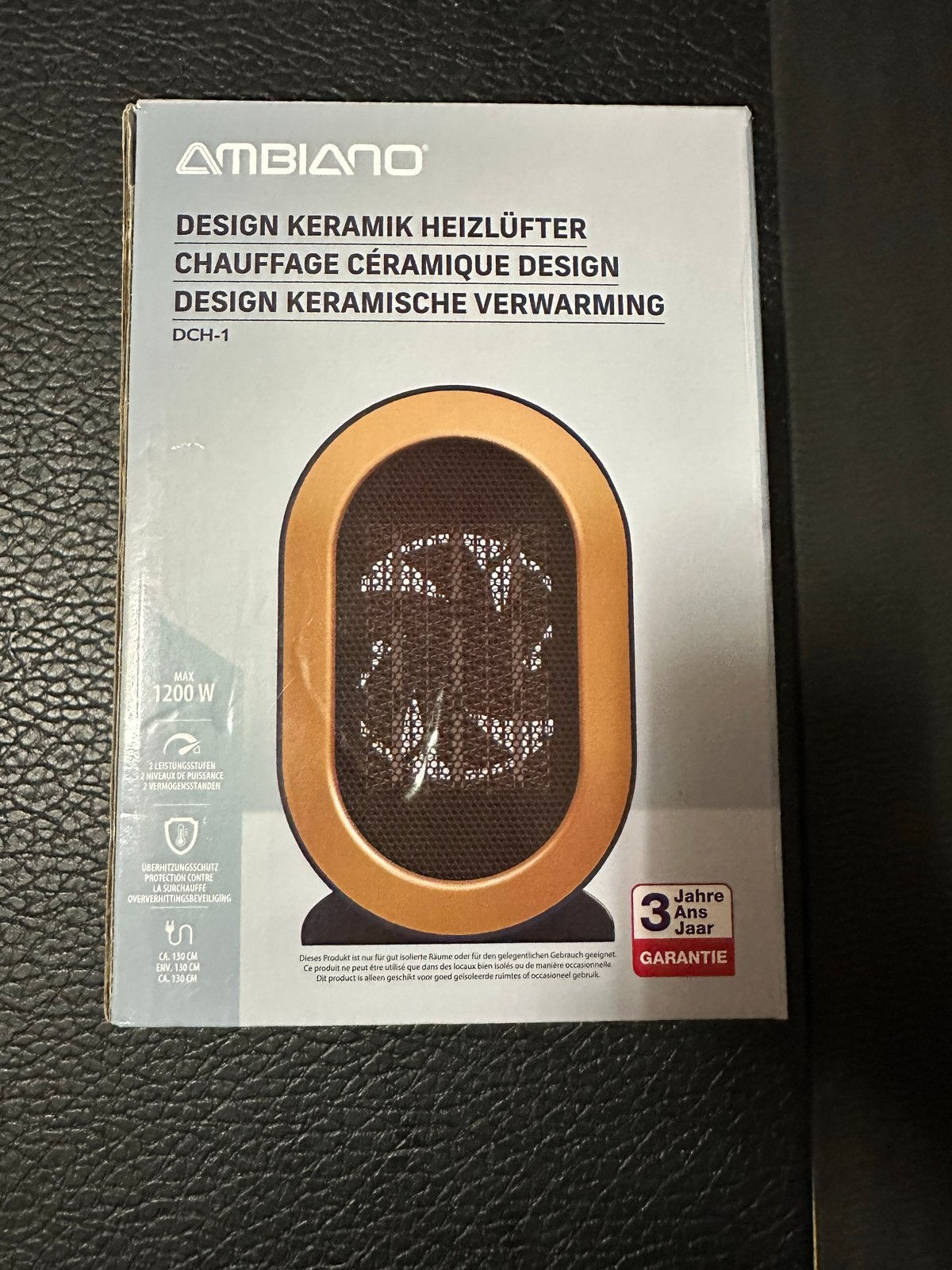 Ambiano Design Keramische Verwarming - Zo goed als nieuw, Ophalen of Verzenden, Zo goed als nieuw, 800 watt of meer, Overige typen