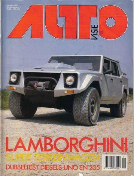 Autovisie 1 1987 : Lamborghini LM002 - Nissan Silvia - Ford, Ophalen of Verzenden, Gelezen, Algemeen