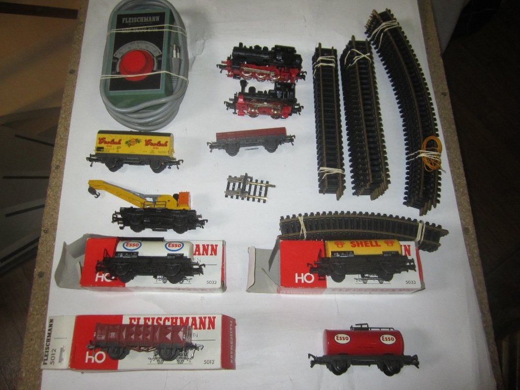 fleischmann treinset met loc ANNA en loc BR80, Gelijkstroom, Fleischmann, Ophalen of Verzenden, Gebruikt