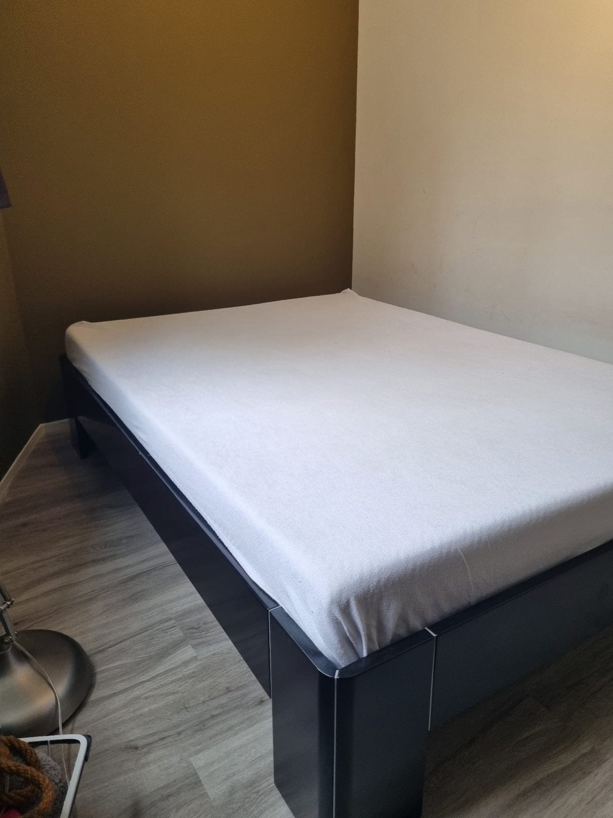 Bedframe 140 breed, zwart, Ophalen, Gebruikt, Zwart, Tweepersoons
