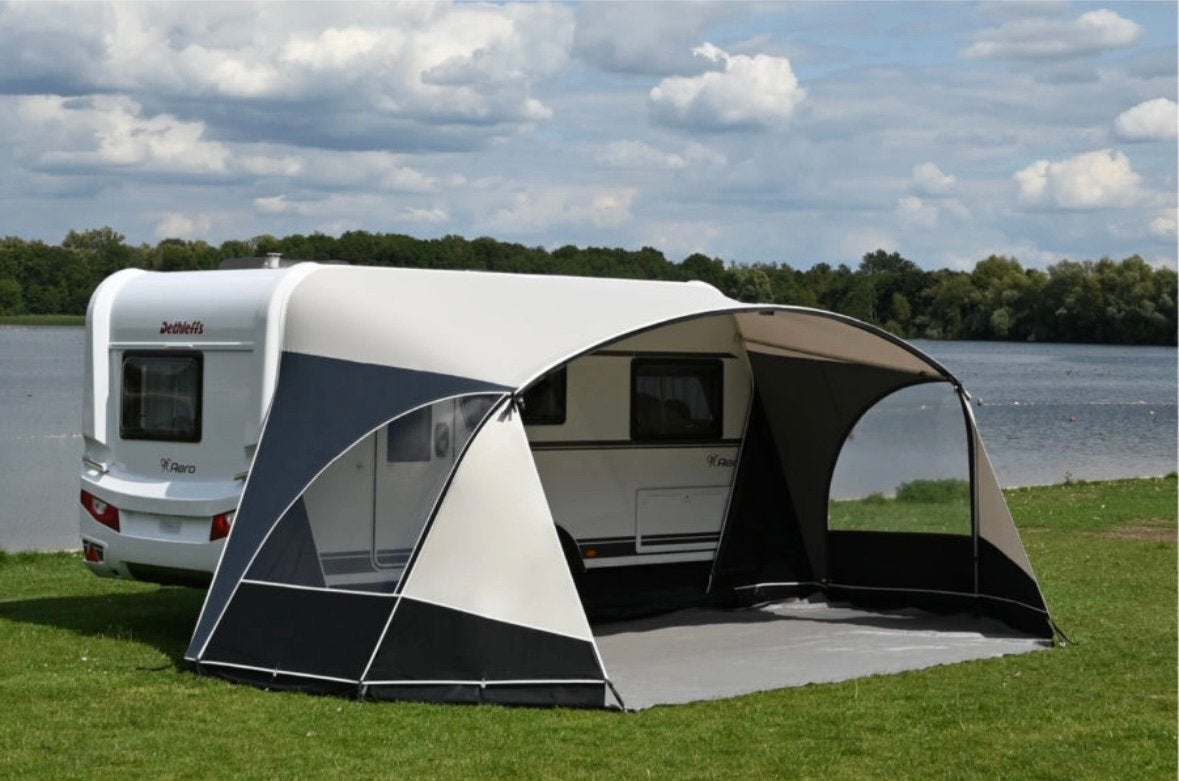 Unico luifel verona met voor paneel, Caravans en Kamperen, Ophalen, Zo goed als nieuw