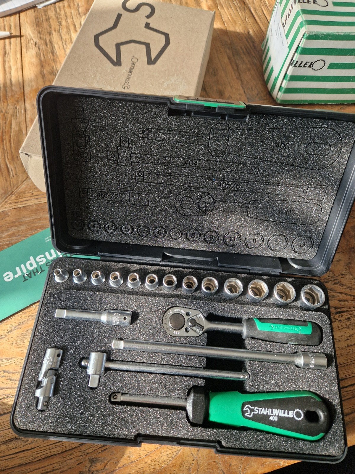 Stahlwille doppenset 1/4"  40/13/6, Ophalen of Verzenden, Nieuw, Gereedschapsset, Overige merken