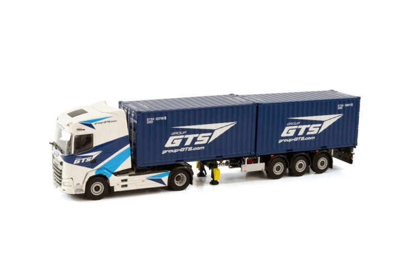 GROUP GTS; DAF XG 4X2 CONTAINER TRAILER - 3 AXLE + 2X 20FT, Nieuw, Ophalen of Verzenden, Bus of Vrachtwagen, Wsi