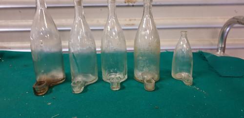 vogel drink flesjes brocante van glas, Ophalen of Verzenden, 'T Olde Gre-j, Info@toldegrej.nl, Endepoelstraat 20f Didam