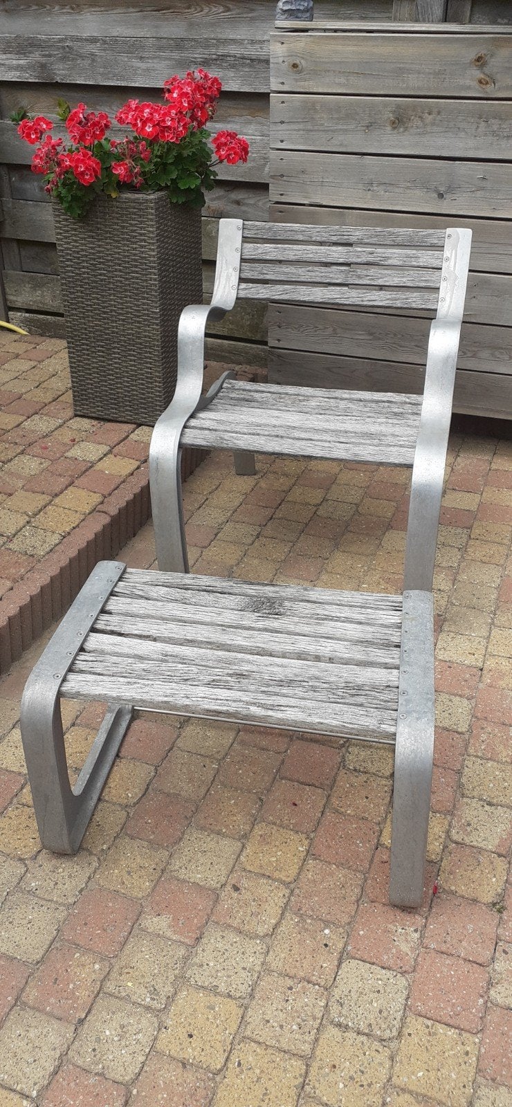 van uum relax tuinstoel, Ophalen, Gebruikt, Aluminium