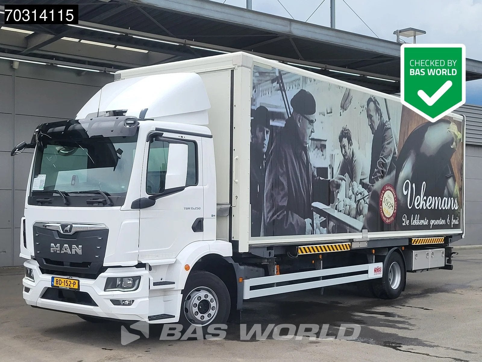 MAN TGM 15.250 4X2 42.000 kms! 15 tons marktwagen BDF Automa, Auto's, Automaat, Euro 6, MAN, Bedrijf