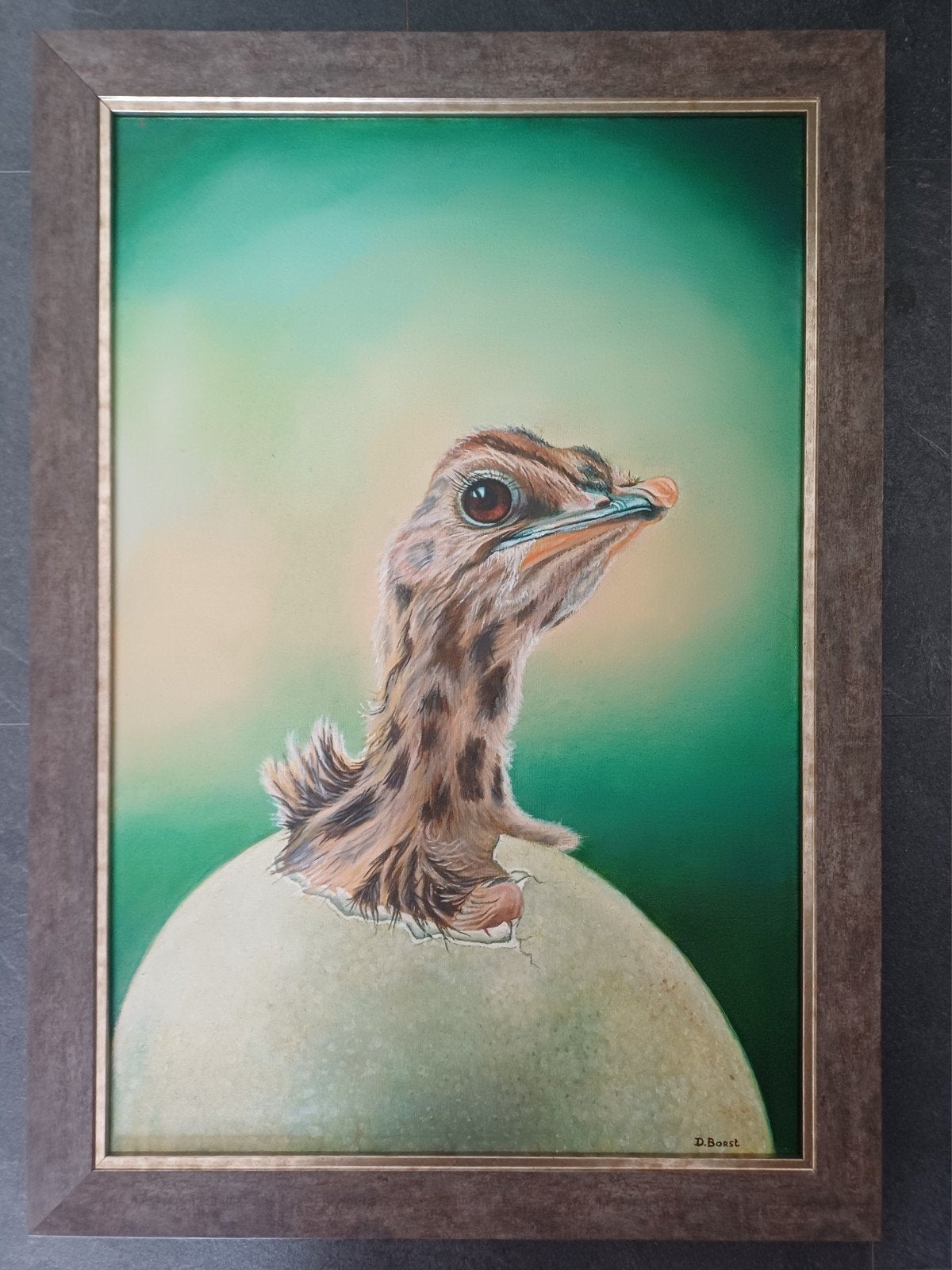 Te koop: Origineel schilderij 'Initium Novum' – D. Borst (in, Antiek en Kunst, Kunst | Schilderijen | Klassiek, Ophalen