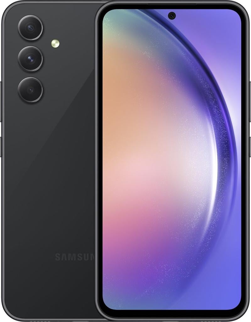 Samsung Galaxy A54 5G Zwart 128GB (SM-A546B), Zwart, Touchscreen, Ophalen of Verzenden, Zo goed als nieuw