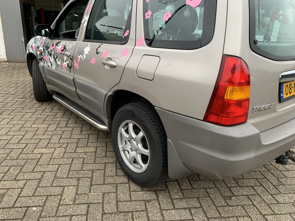 Mazda Tribute Sidebars met rvs trede, Niet ingevuld, Niet ingevuld, Niet ingevuld