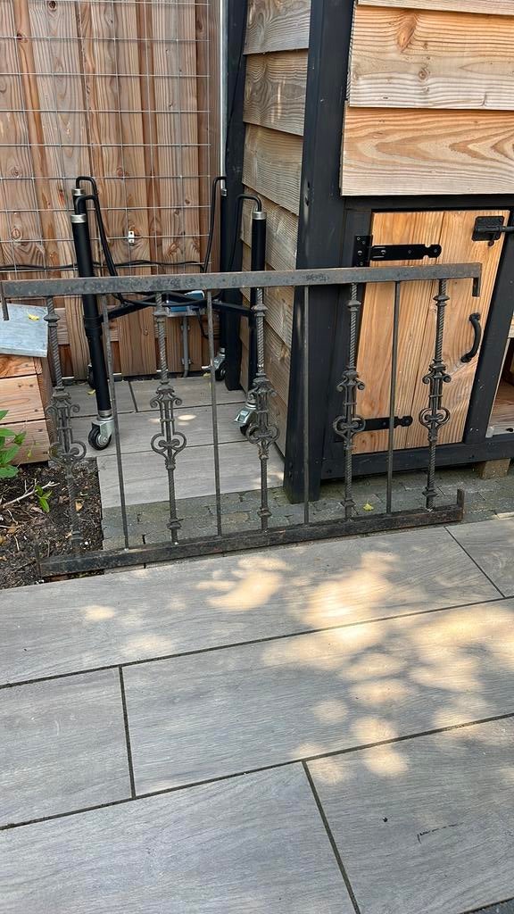 IJzer sierhek, Tuin en Terras, Ophalen, Zo goed als nieuw, IJzer, Sierhekwerk