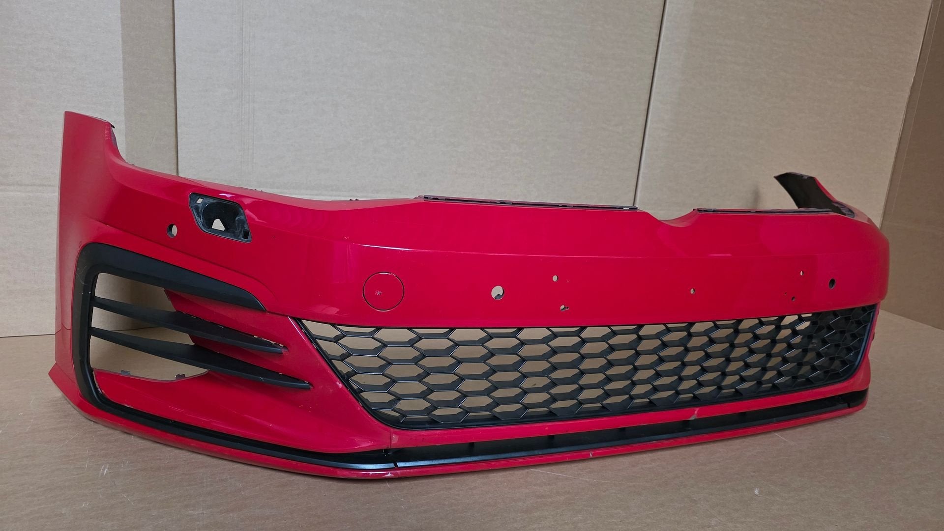Voorbumper Volkswagen Golf 7 VII 7.5 4xPDC KLS GTI GTD VW, Gebruikt, -, Voor, Ophalen of Verzenden